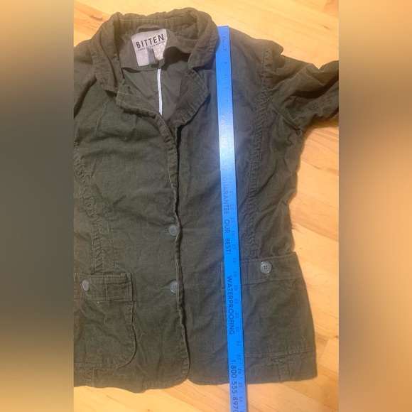 Bitten by Sarah Jessica Parker Olive Blazer Corduroy Vintage - Picture 7 of 7